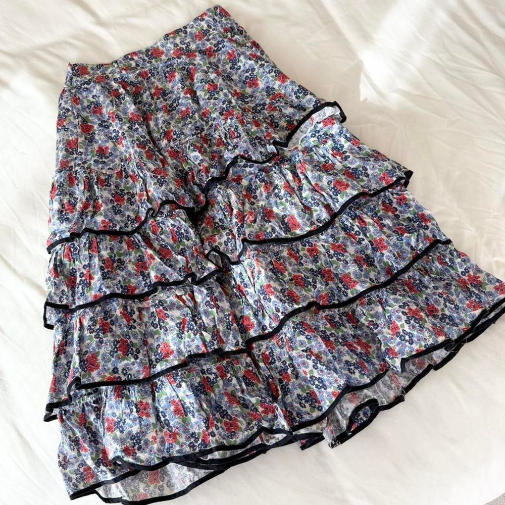 1940s vintage floral skirt‎